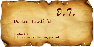 Dombi Tibád névjegykártya